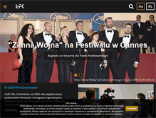 Tablet Screenshot of lodzfilmcommission.pl